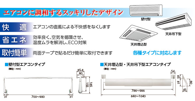 犬猫ウェーブルーバー SL79-P ホワイト(壁付型エアコン/天井埋込・吊下型エアコン兼用)